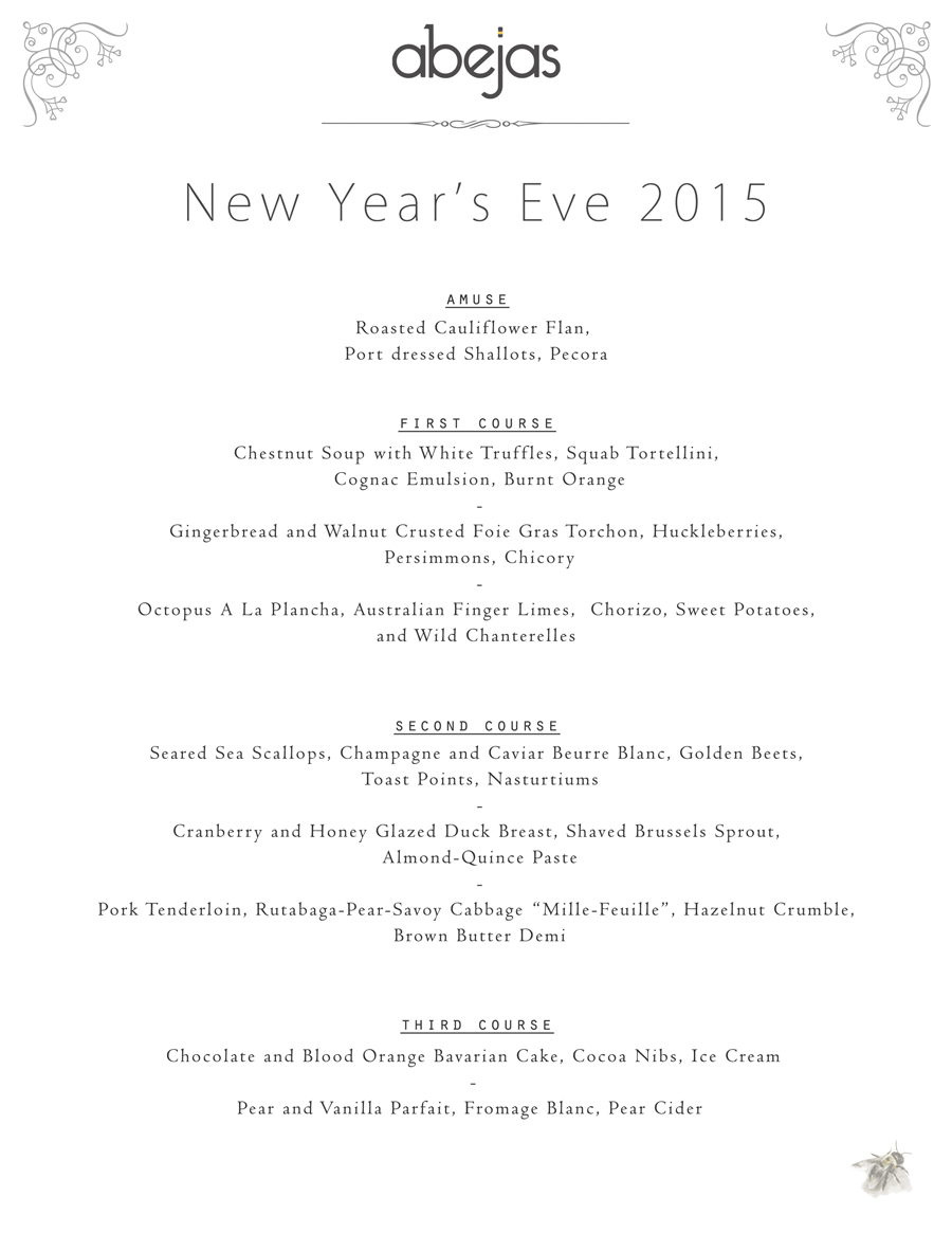New Years Eve at Abejas - Abejas